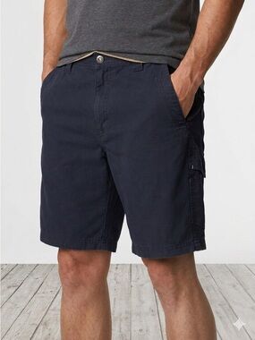 Columbia Omni-Shield Men’s Cargo Shorts Navy Blue 36W 9” Inseam Hiking Golf